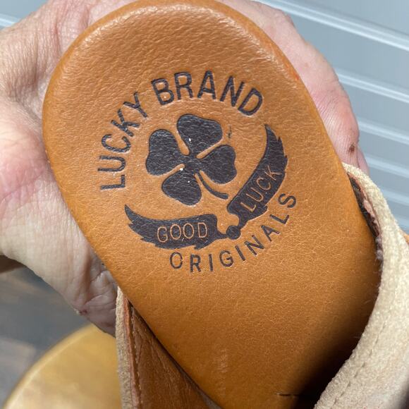 Lucky Brand Latrice Wedge Sandals with Open Toe - Picture 5 of 14